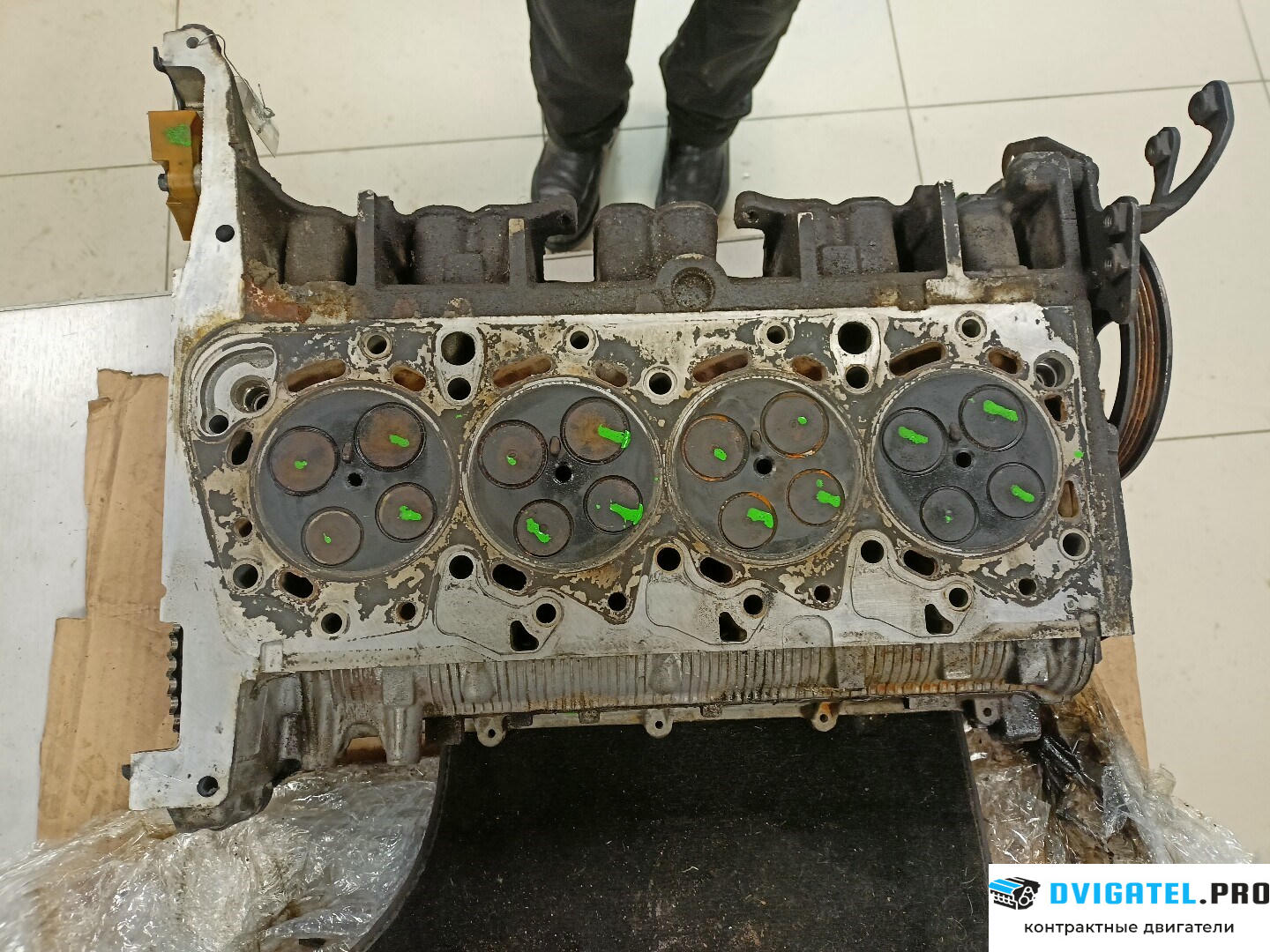 Головка блока цилиндров (ГБЦ) Ford Transit 2000 - 2006 D2FA, D2FB, D2FE 2.4 л., Дизель, TDDI, артикул 8662416