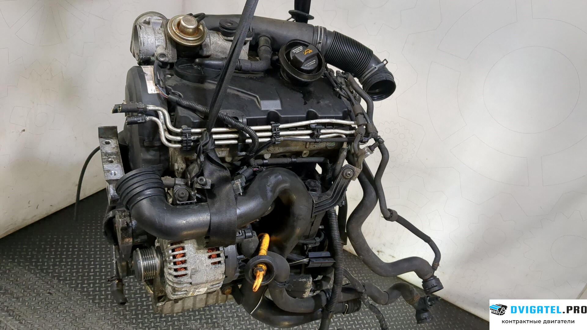 Двигатель Volkswagen Touran 2003 - 2006 BRU 1.9 л., Дизель, TDI, артикул 9287699